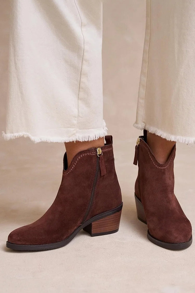 Céline™ | Elegante Suede Støvletter