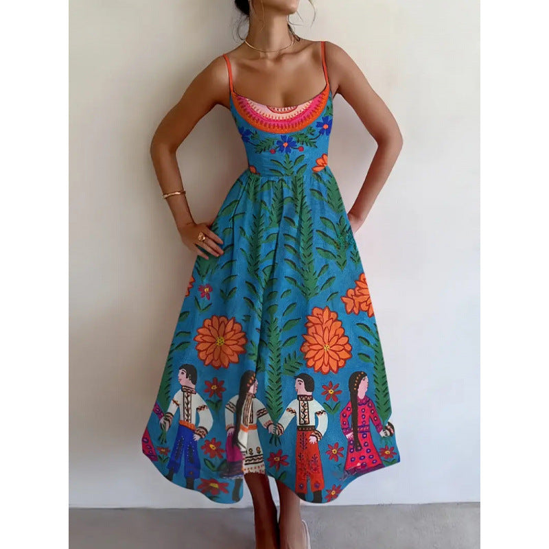 Velorina | Folk Garden Midi Kjole