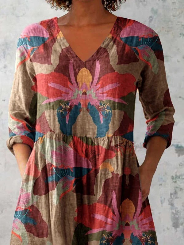 Harmoni | Lang V-hals bluse