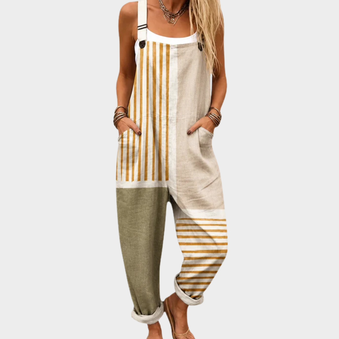 Comfortable Printed Dungarees