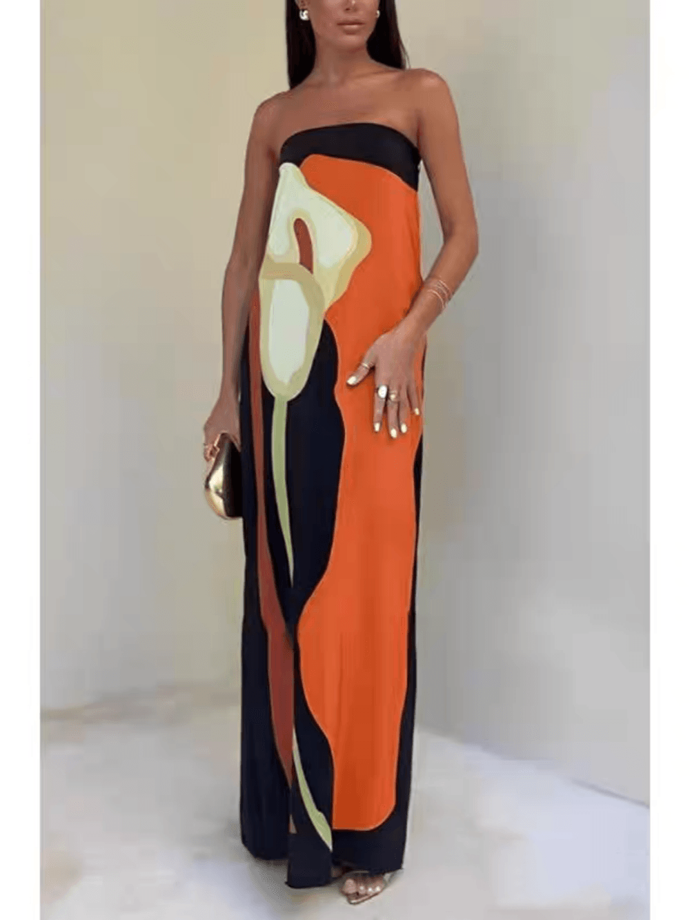 Eliana™ | Chic Uten Ermer Maxi Kjole