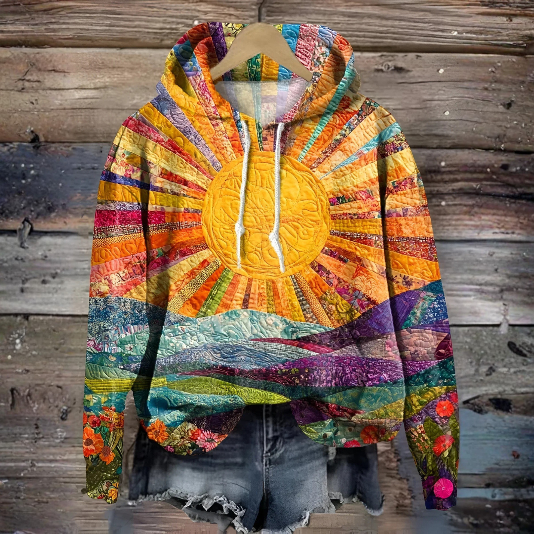 Eliza - Colorful Sunrise Hoodie
