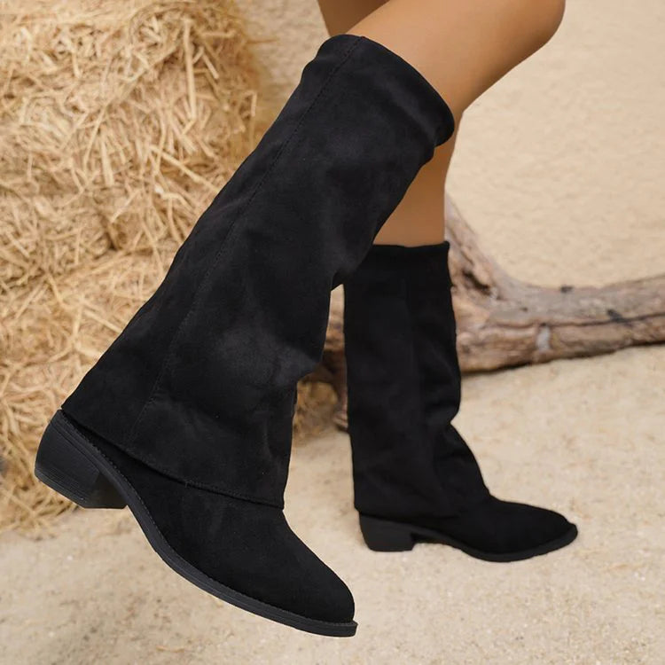 Noémie™ | Høye Suede Støvler