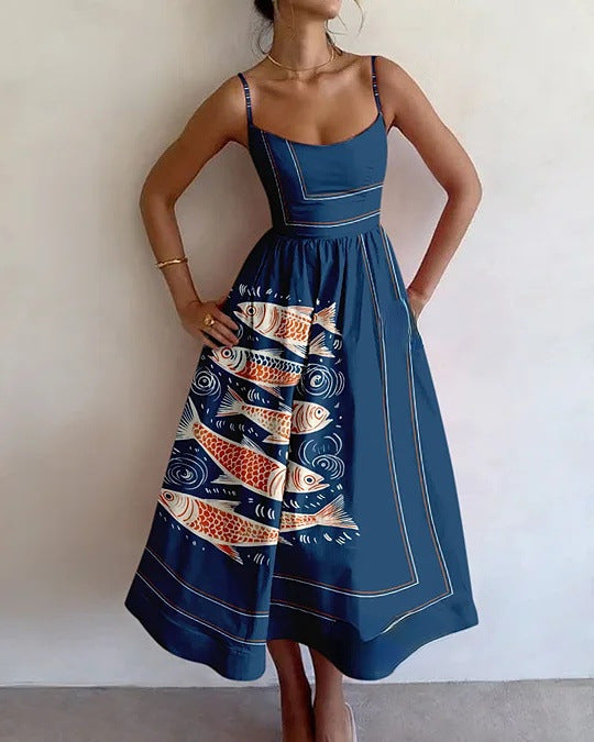 Tinsley | Ocean Tide Midi Kjole