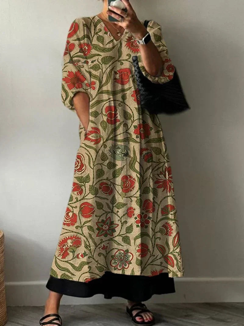 Elegant Kjole med Tati Trykk
