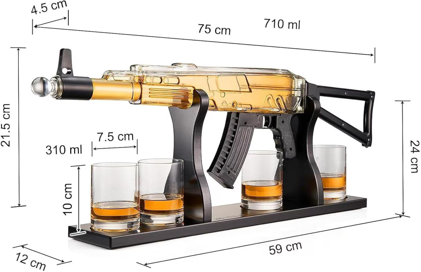 Whiskyflaske - AK-47 Utgave