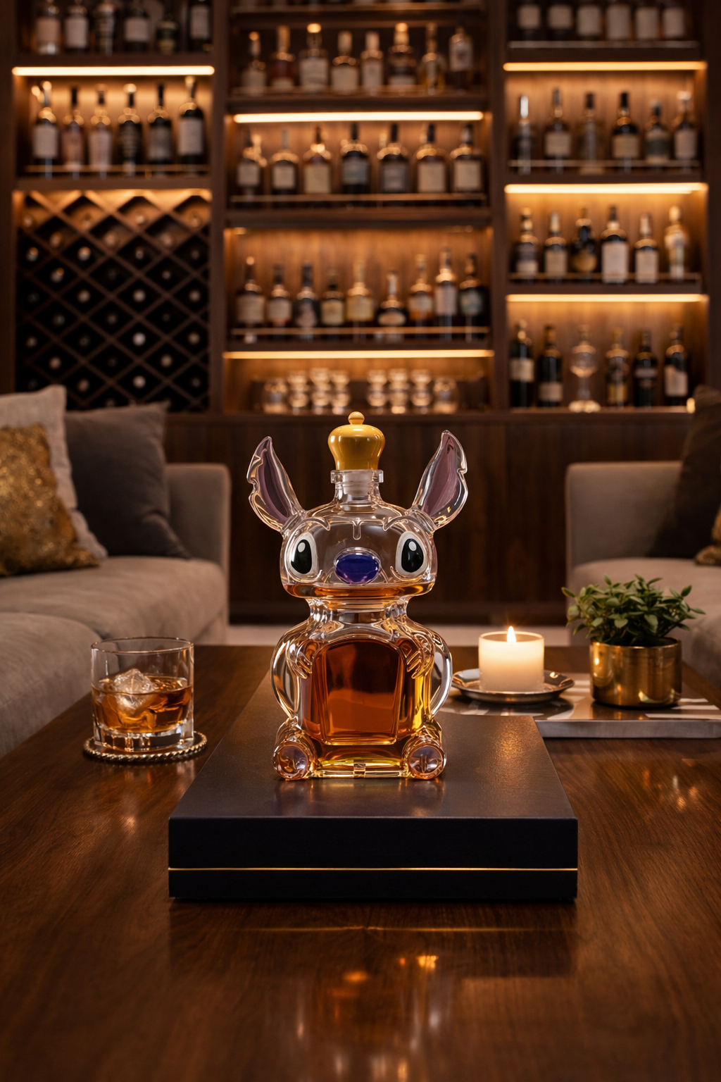 Whiskeyflaske – Stitch-utgave