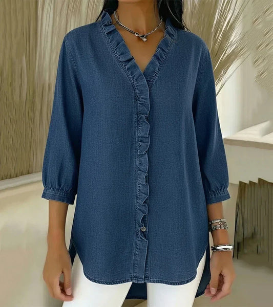 Abigail™ Elegant Denim Bluse