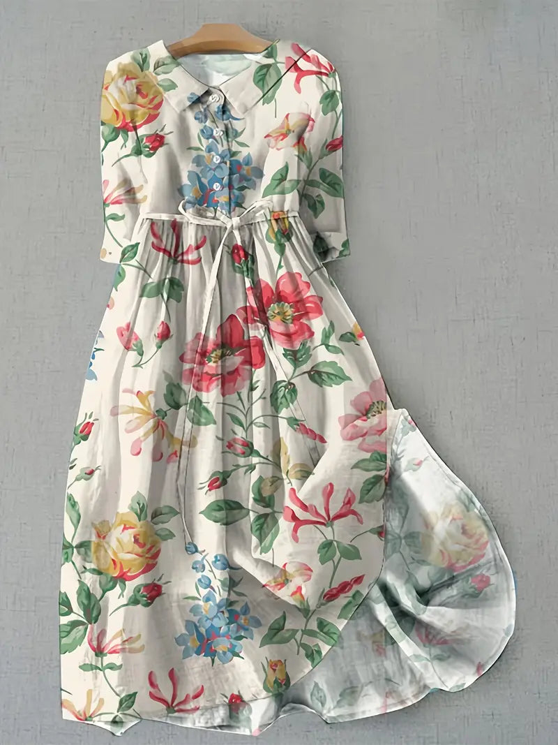 Isabelle | Klassisk Blomsterkjole