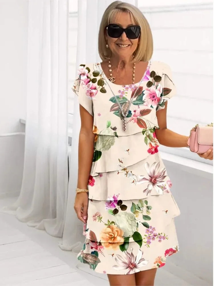 Helena | Elegant Komfort Volangkjole