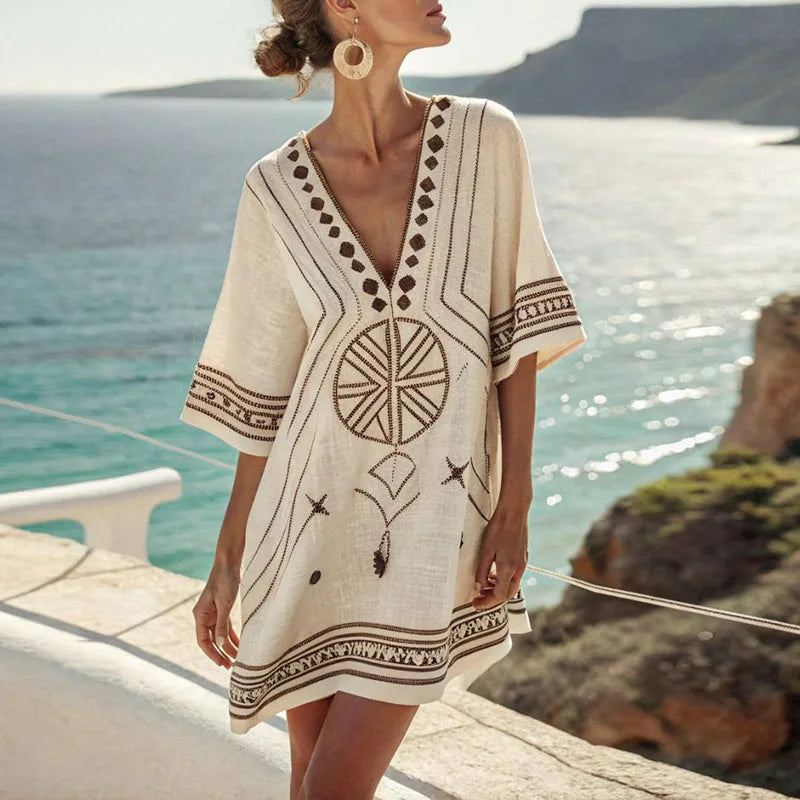 Danique - Elegant Strandkjole for en Stilfull Sommerlook