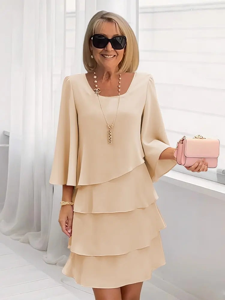Catherine | Elegant Komfort Volangkjole