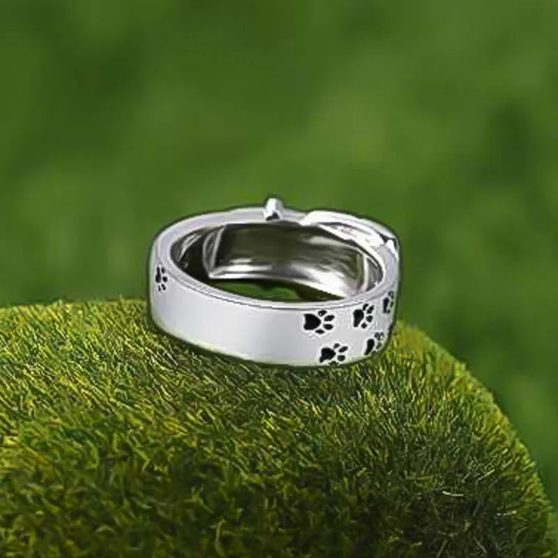 Søtt og Stilig Hund-Inspirert Krage Ring