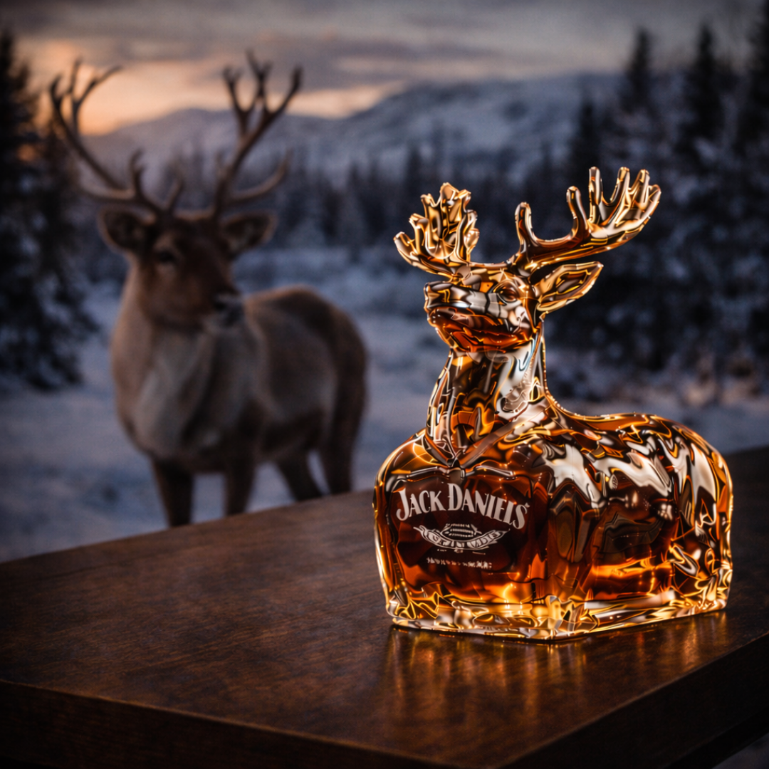 Jack Daniel's Whisky Flaske - Reinsdyrutgave