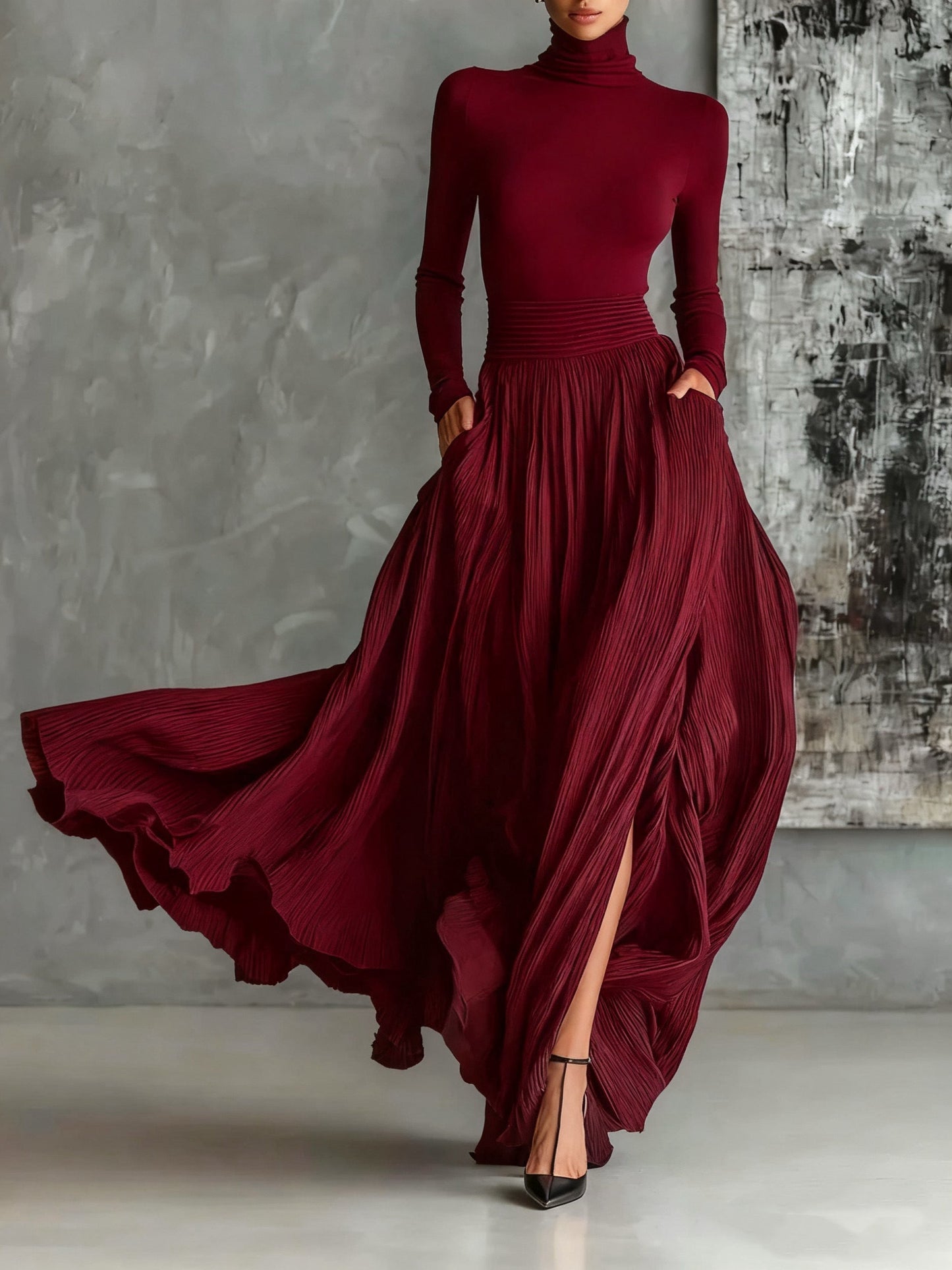 Eva™ || Elegant sett med plissert skjørt