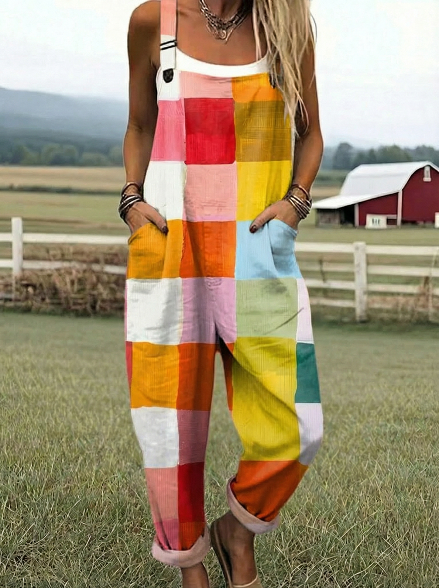 Wilg | Patchwork Glede Jumpsuit