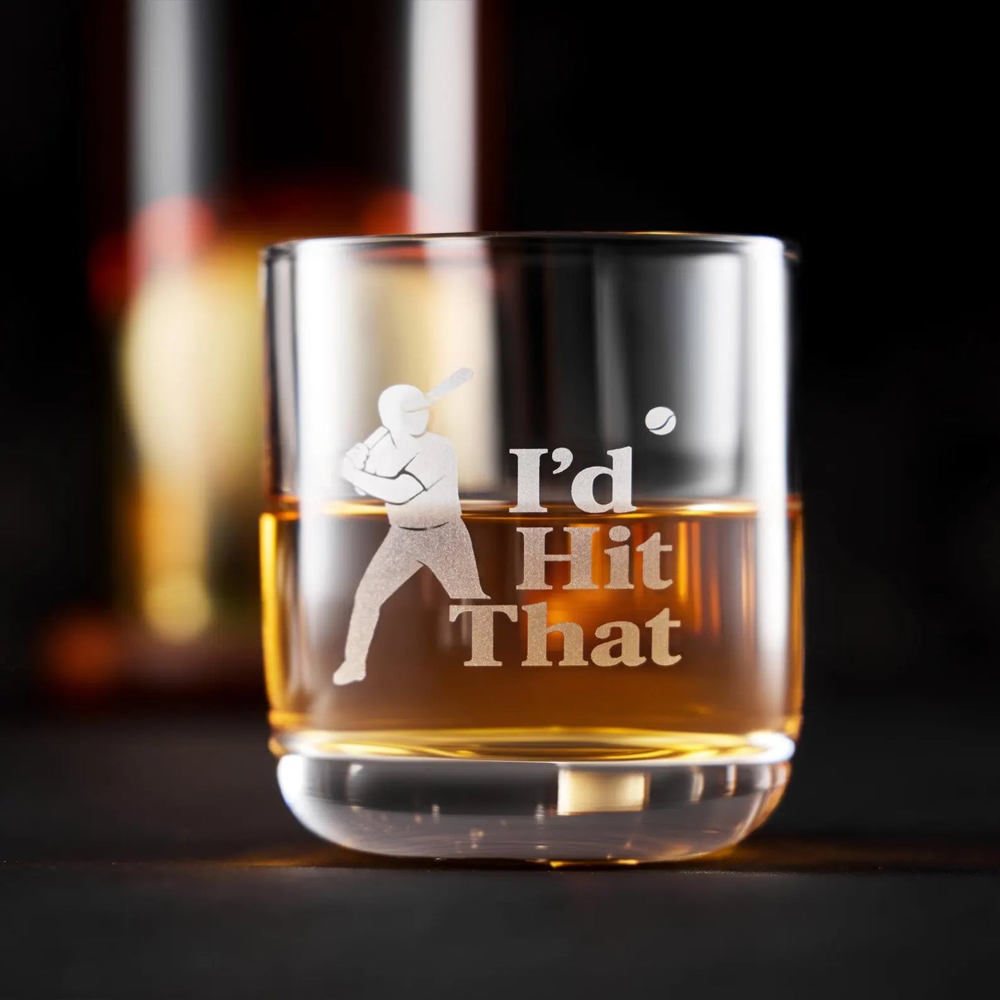Whiskeyflaske - Baseball Set Utgave med Glass