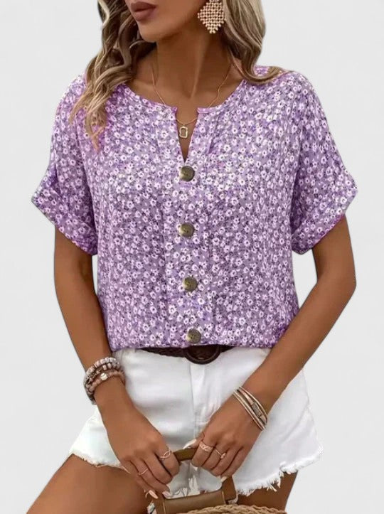 Juni | Elegant Blomstret Sommertopp