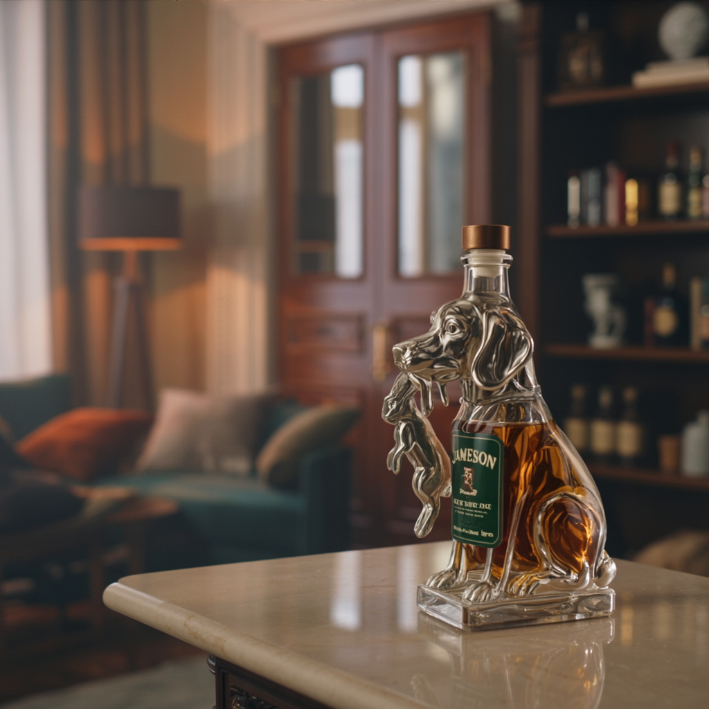 Jack Daniel's Whisky Flaske - Hund Edition