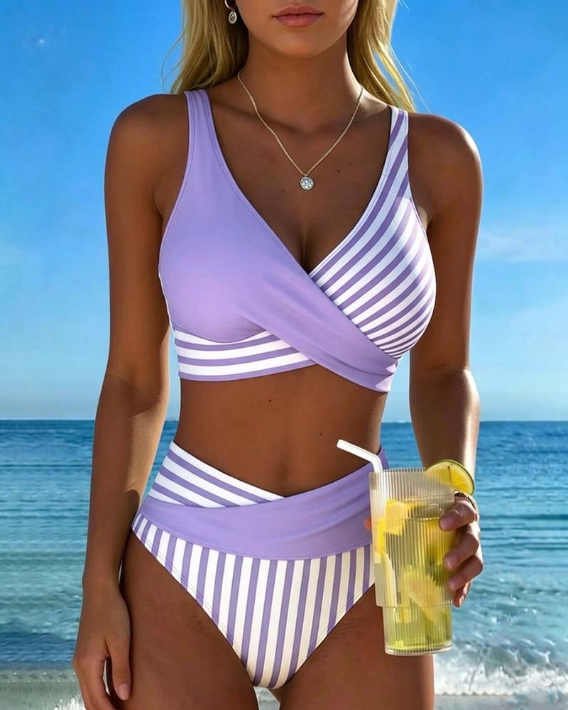 Stripete Trykt Bikini