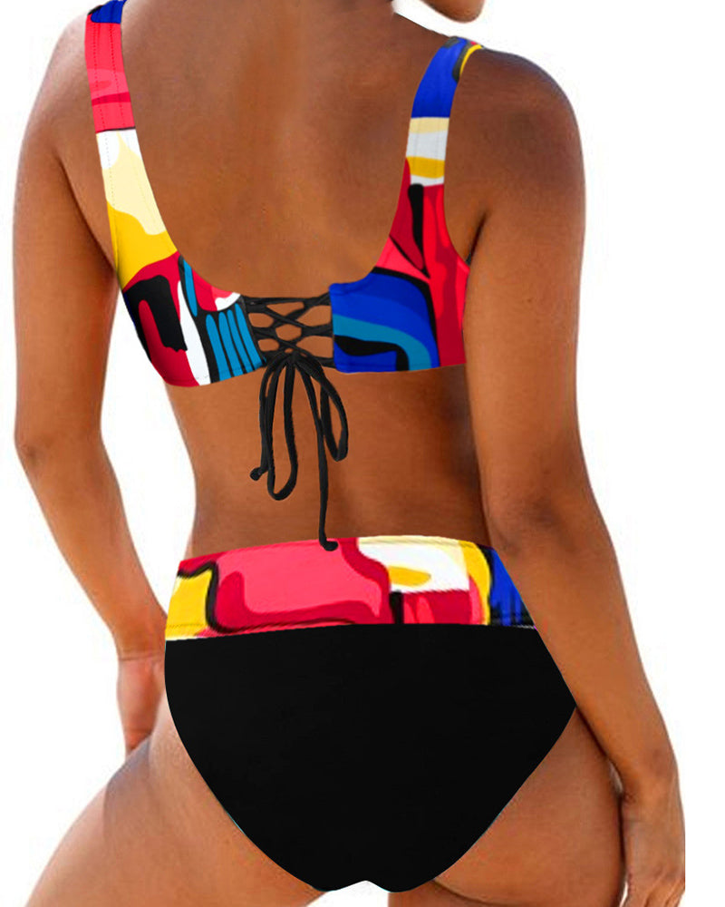 Eva - Livlig Fargerik Bikini