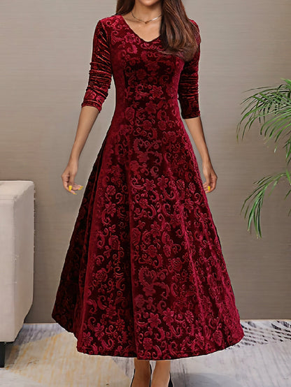 Denise | Fløyels elegant kjole
