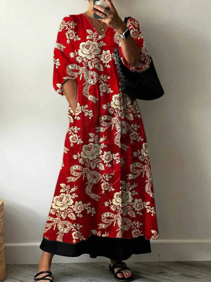 Elegant Trykt Kjole Julia