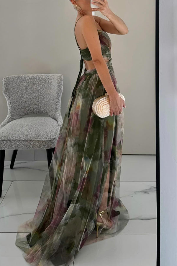 Giselle | Fortryllende Maxi-kjole med Blomsterprint