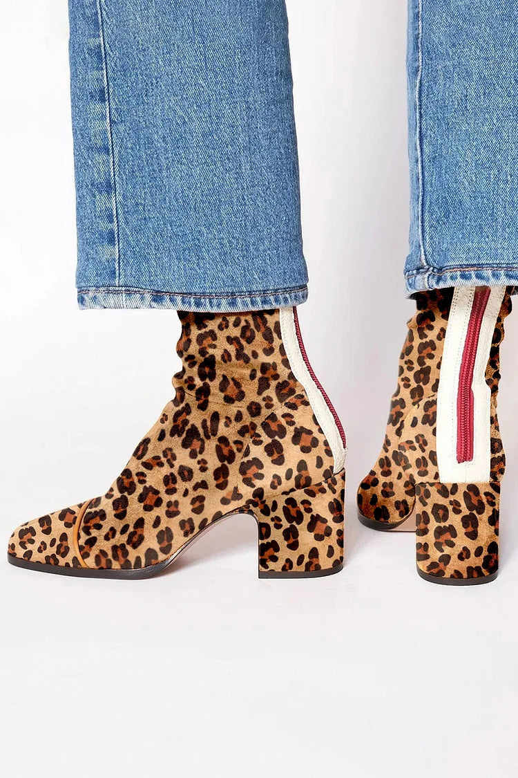 Amandine™ | Elegante Leopardstøvletter