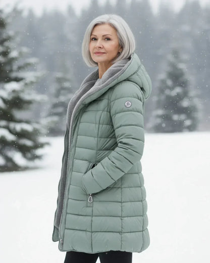 Olivia™ | Ruted A-Linje Vinterjakke