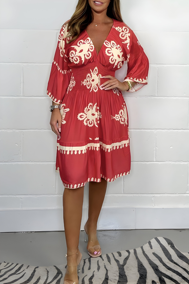 IVY™ | Boho Kjole Midi Uanstrengt Eleganse & Stil