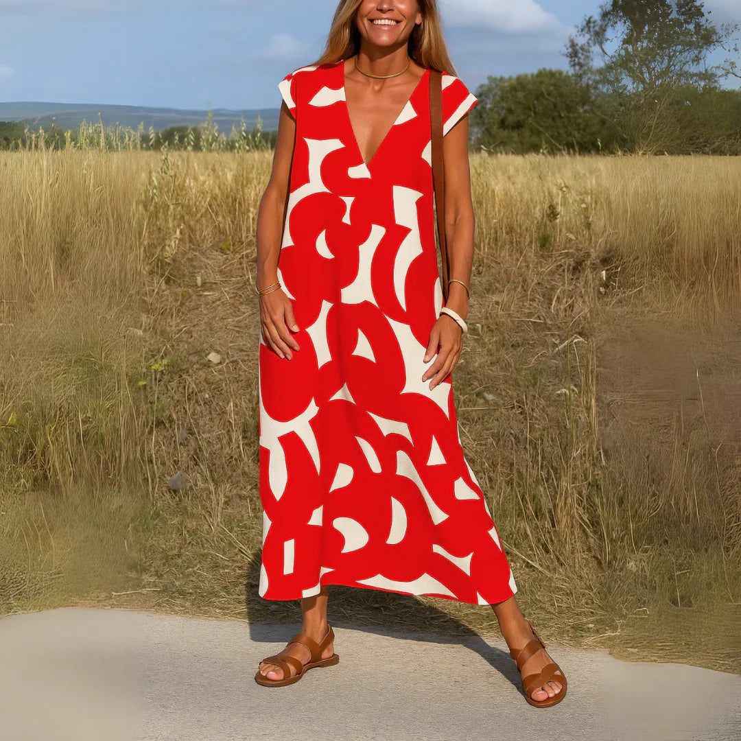 Tatiana™ | Cutwork Detalj Maxi Kjole