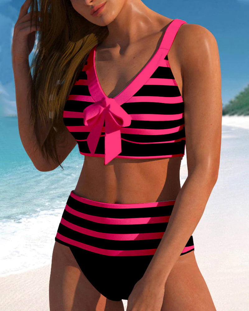 Liv® | Stripete bikini med høy midje