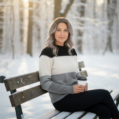 Elina | Klassisk Stripete Genser