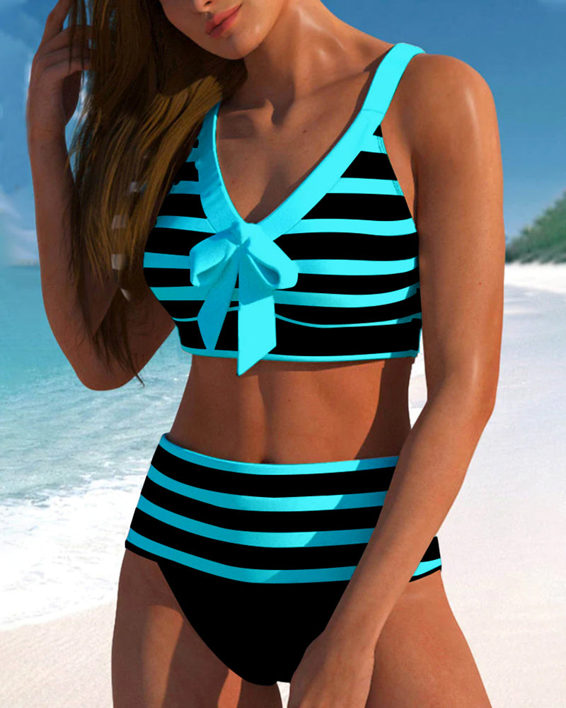 Liv® | Stripete bikini med høy midje