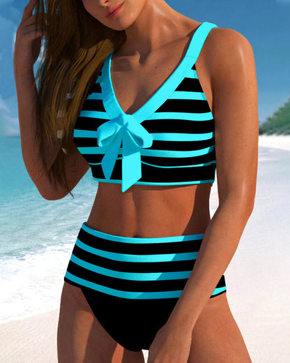 Liv® | Stripete bikini med høy midje