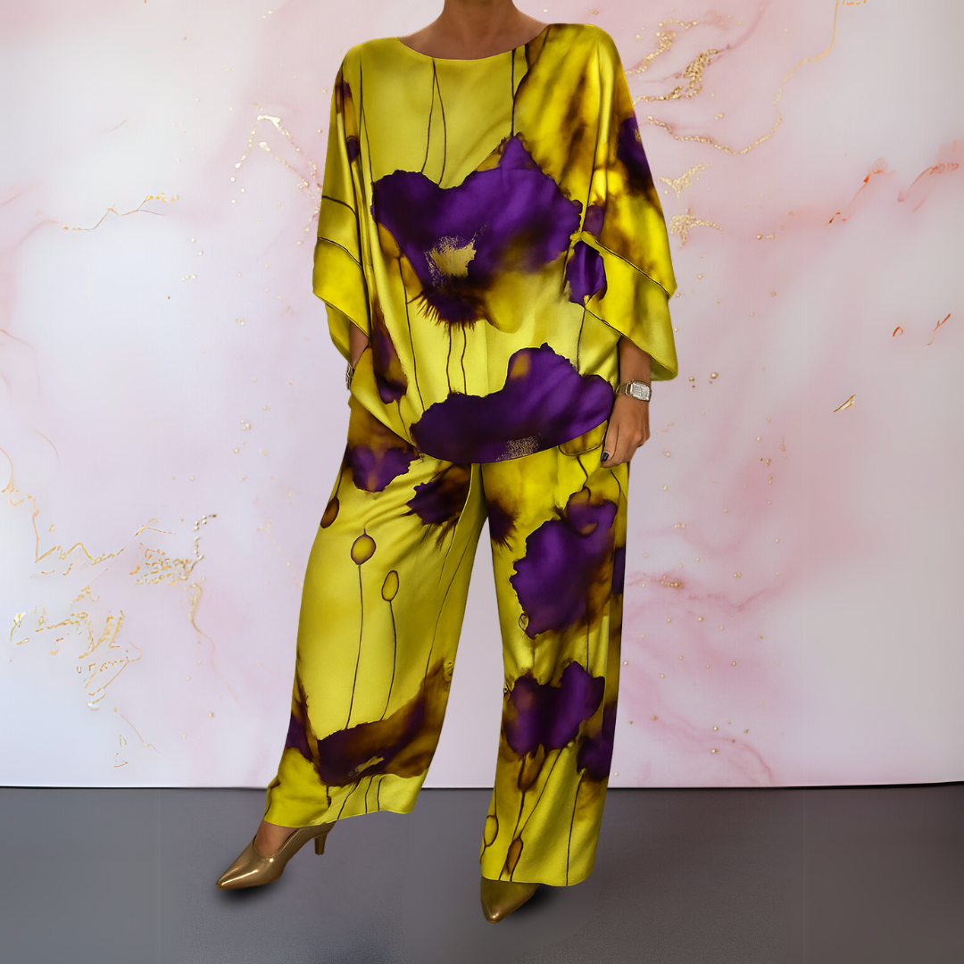 Maelora™ | Satin To-delt Dame Sett