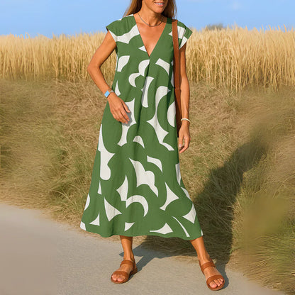 Tatiana™ | Cutwork Detalj Maxi Kjole