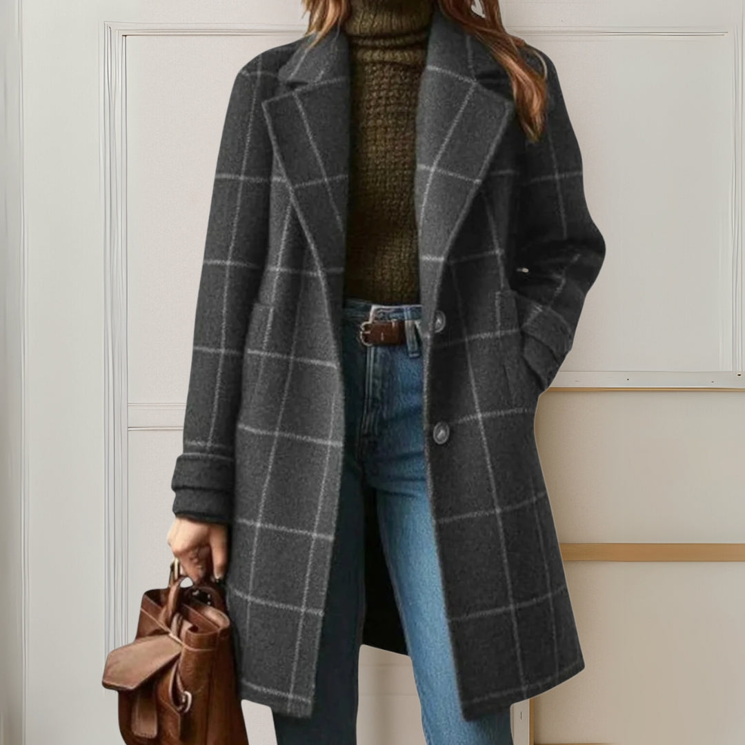 Judith™ | Lang Tweed Rutete Kåpe