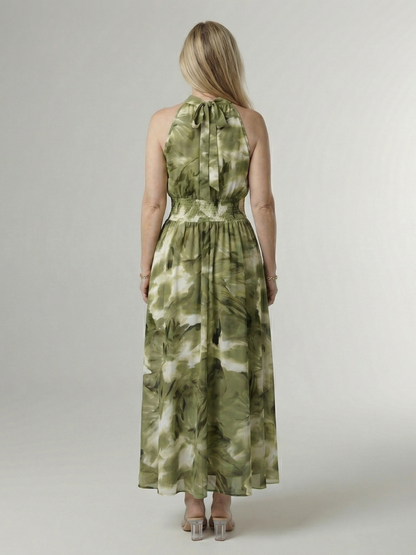 Sylin | Samlet Halter Midi Kjole