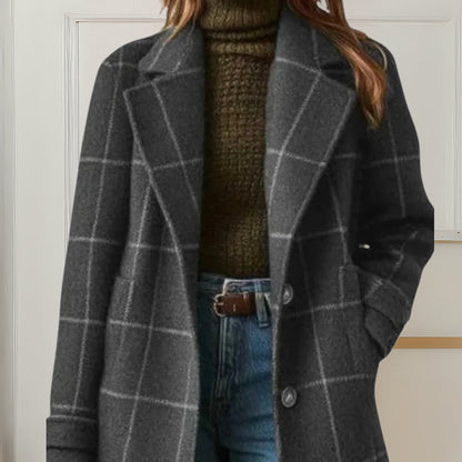Judith™ | Lang Tweed Rutete Kåpe
