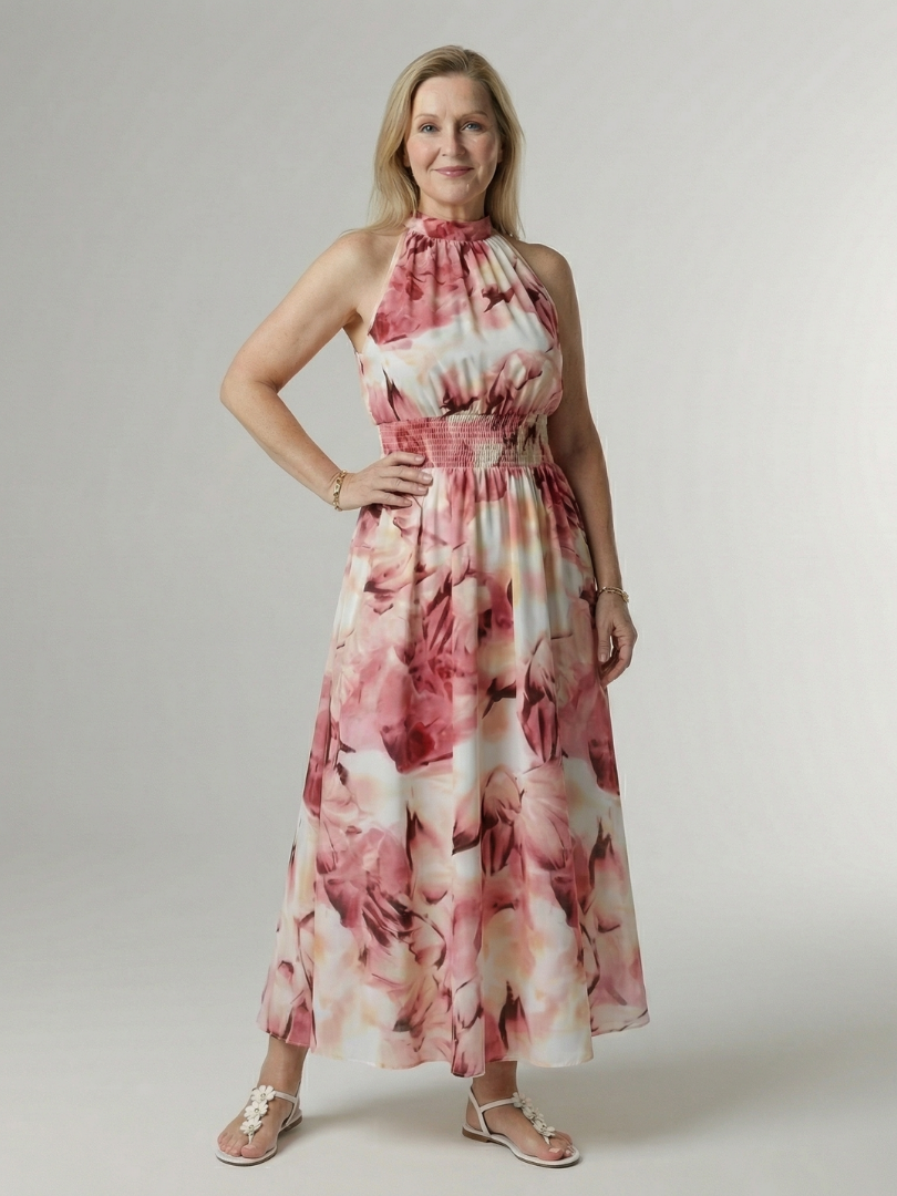 Sylin | Samlet Halter Midi Kjole