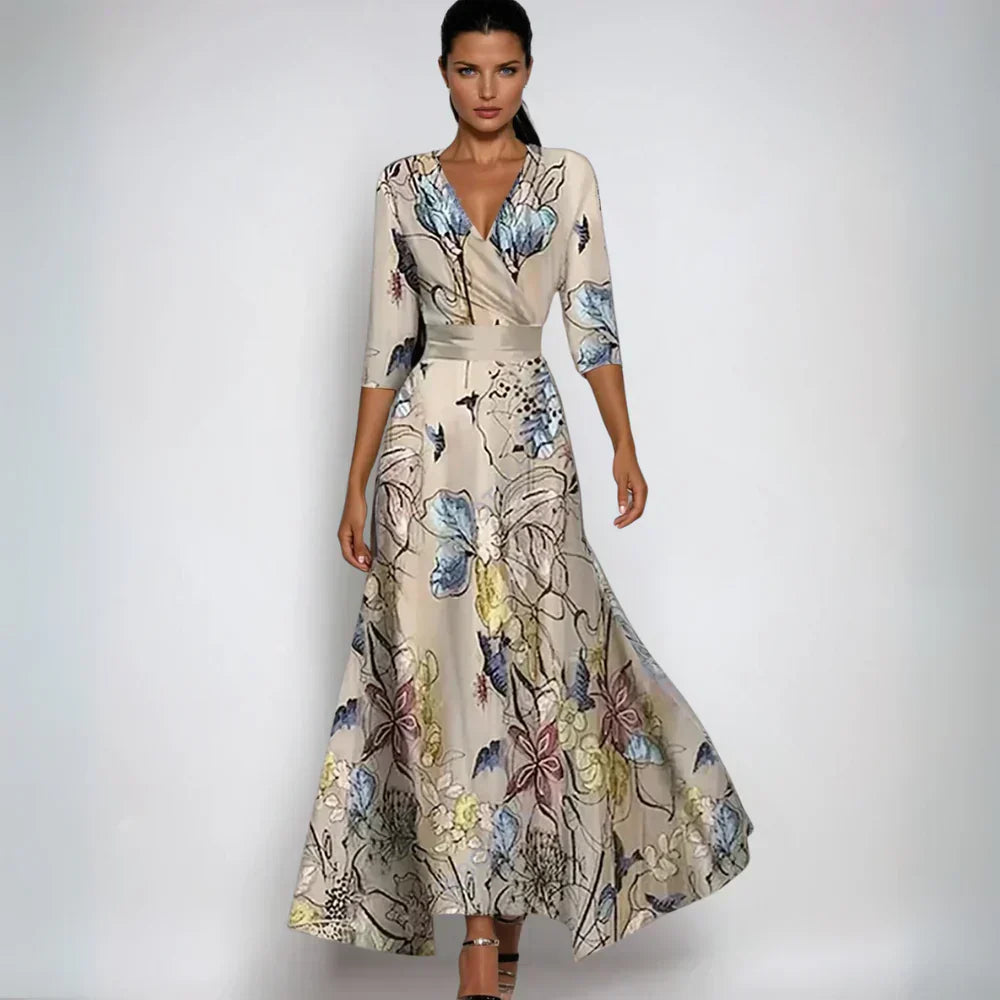 Eliana™ | Elegant Blomstrete A-Linje Kjole