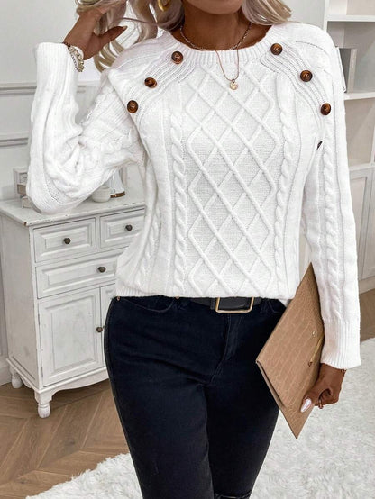 Clara | Genser med Knapper for Damer