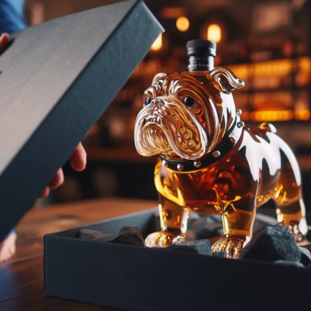 Whiskyflaske - Bulldog Utgave