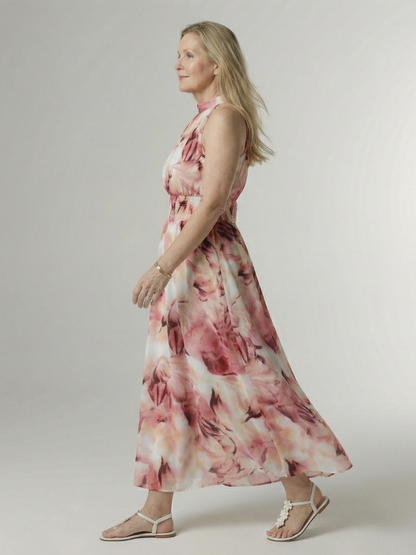 Sylin | Samlet Halter Midi Kjole