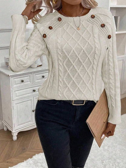 Clara | Genser med Knapper for Damer