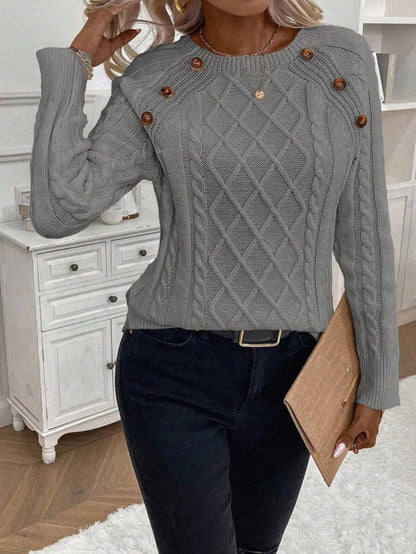 Clara | Genser med Knapper for Damer