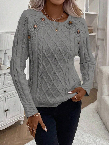 Clara | Genser med Knapper for Damer