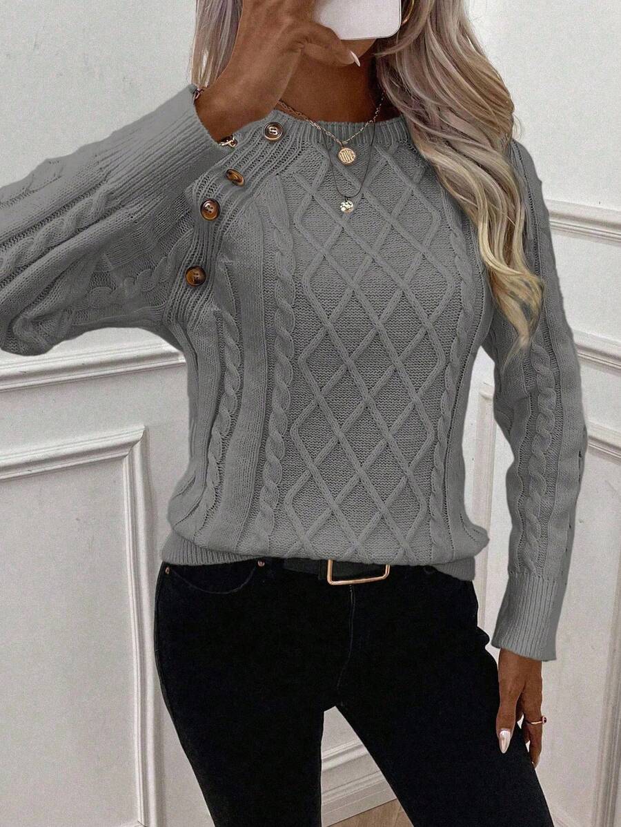 Clara | Genser med Knapper for Damer